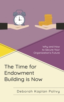 Hardcover Time for Endowment Building Is Now: Why and How to Secure Your Organization's Future Book