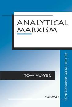 Hardcover Analytical Marxism Book