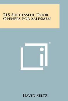Paperback 215 Successful Door Openers for Salesmen Book