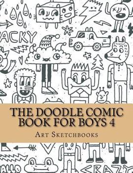 Paperback The Doodle Comic Book for Boys 4 Book