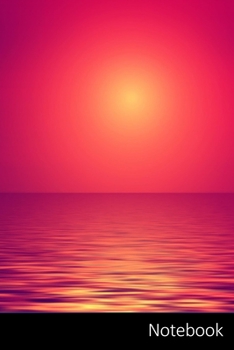Paperback Notebook: サンセット、海、水、波 ノート} Book