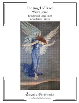 The Angel of Peace Cross Stitch Pattern – Walter Crane: Regular and Large Print Cross Stitch Pattern