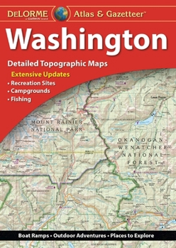 Paperback Delorme Atlas & Gazetteer: Washington: Dewa Book