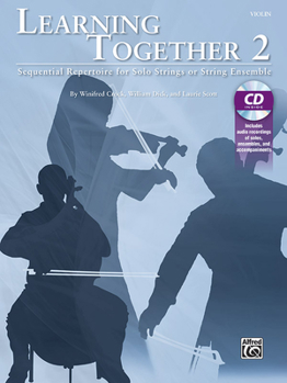 Paperback Learning Together, Vol 2: Sequential Repertoire for Solo Strings or String Ensemble (Violin), Book & Online Audio Book