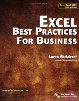 Paperback Excel Best Practices for Business [With CDROM] Book
