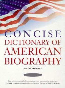 Hardcover Concise Dictionary of American Biography Book