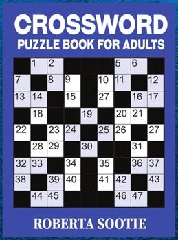 Crossword Puzzle Book for Adults: Easy to Read Crossword Puzzle Activity Book