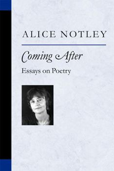 Paperback Coming After: Essays on Poetry Book