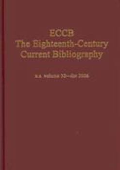 Hardcover ECCB The Eighteenth-Century Current Bibliography 2006 Book
