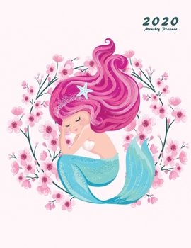 2020 Monthly Planner: 2020 Planner Monthly 8.5 x 11 with Mermaid Cover (Volume 1)