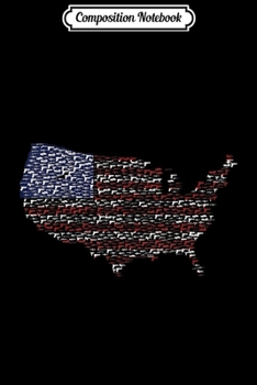 Paperback Composition Notebook: American Flag Patriotic 2nd Amendment Retro Mens Womens Journal/Notebook Blank Lined Ruled 6x9 100 Pages Book