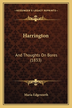 Paperback Harrington: And Thoughts On Bores (1833) Book