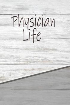 Paperback Physician Life: Personalized Rustic Isometric Dot Notebook 120 Pages 6x9 Book