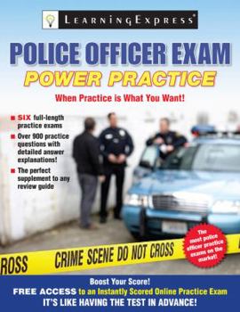 Paperback Police Officer Exam: Power Practice Book
