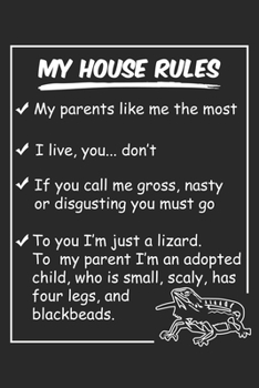 Paperback My House Rules: Funny Bearded Dragon Gifts For Beardie Lovers Book