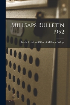 Paperback Millsaps Bulletin 1952 Book
