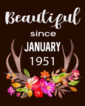 Beautiful Since January 1951: Hunting Hobby 2020 Monthly Planner Dated Journal  8" x 10" 110 pages