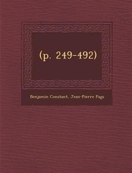 Paperback (P. 249-492) [French] Book