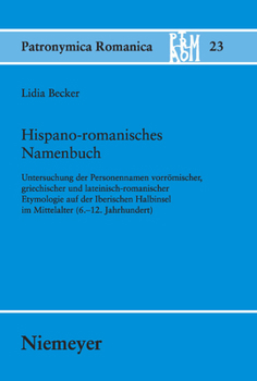 Hardcover Hispano-romanisches Namenbuch [German] Book
