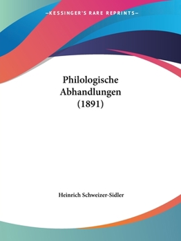 Paperback Philologische Abhandlungen (1891) [German] Book