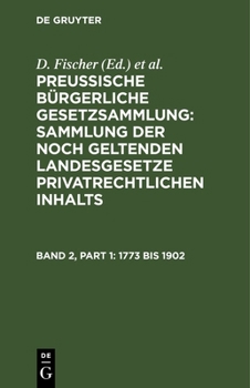 Hardcover 1773 Bis 1902 [German] Book