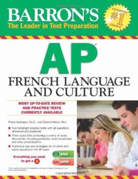 Paperback Barron's AP French Language and Culture with Audio CDs Book