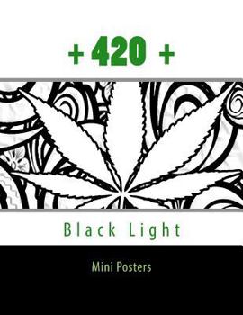 Paperback 420 Black Light Mini Posters Book