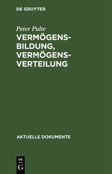 Hardcover Vermögensbildung, Vermögensverteilung [German] Book