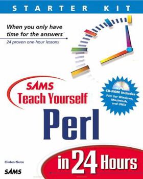 Paperback Sams Teach Yourself Perl in 24 Hours [With CDROM] Book