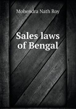 Paperback Sales laws of Bengal Book