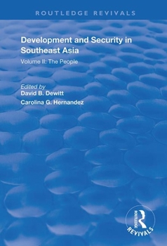 Paperback Development and Security in Southeast Asia: Volume I: The Environment Book