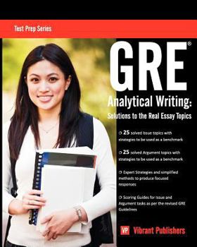 Paperback GRE Analytical Writing: Solutions to the Real Essay Topics Book