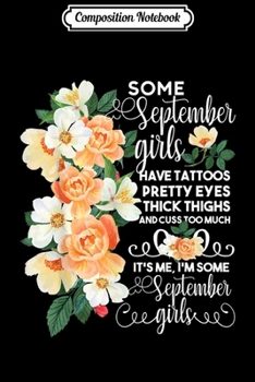 Composition Notebook: Floral Pretty September Girl Virgo Libra Birthday Journal/Notebook Blank Lined Ruled 6x9 100 Pages