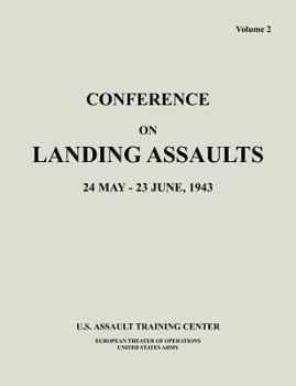 Paperback Conference on Landing Assaults, 24 May - 23 June 1943, Volume 2 Book