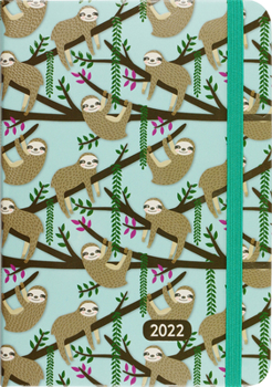 Hardcover 2022 Sloths Weekly Planner (16-Month Engagement Calendar) Book