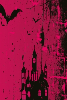 Cemetary notebook pink: Scary notebook with cemetary