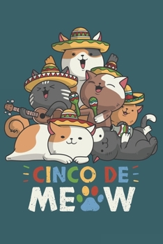 2020 Week To View Dated Planner Diary: 6x9 Inches Paperback Cinco De Mayo Meow Mexican Cats