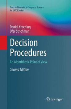 Paperback Decision Procedures: An Algorithmic Point of View Book