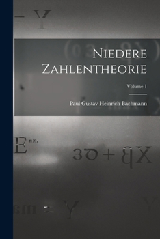 Paperback Niedere Zahlentheorie; Volume 1 [German] Book