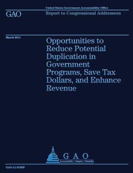Paperback Opportunities to Reduce Potential Duplication in Government Programs, Save Tax Dollars, and Enhance Revenue Book