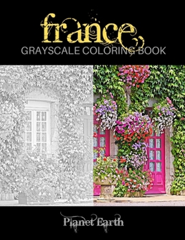 Paperback France Grayscale Coloring Book