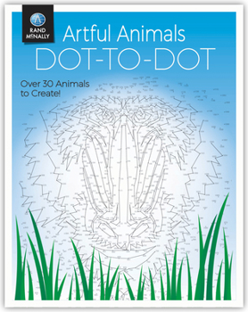 Paperback Artful Animals Dot-To-Dot Book