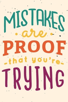 Mistakes are Proof that you're Trying: pocket college ruled Journal Gymnastics for Kids - cute Unique Gift Idea Composition Log Book to write your ... in - perfect present for Girl Men Women