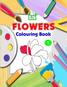 Paperback Flowers Colouring Book
