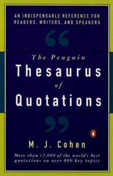 Paperback Thesaurus of Quotations, the Penguin Book