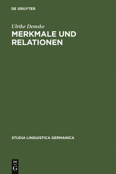 Hardcover Merkmale und Relationen [German] Book