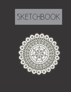 Paperback Sketchbook: Snowflake Mandala 200 Page Sketchbook: Artist Edition (8.5x11) Book