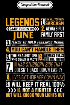 Composition Notebook: 11th Birthday Gift Epic Since June 2008 11 Years Old  Journal/Notebook Blank Lined Ruled 6x9 100 Pages