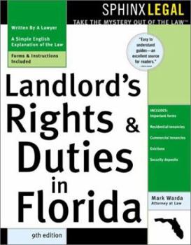 Paperback Landlord's Rights & Duties in Florida Book