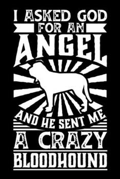 I Asked God For An Angel And He sent Me A Crazy bloodhound: Personal Planner 24 month 100 page 6 x 9 Dated Calendar Notebook For 2020-2021 Academic Year. Gift Idea for Dog Lover or owner